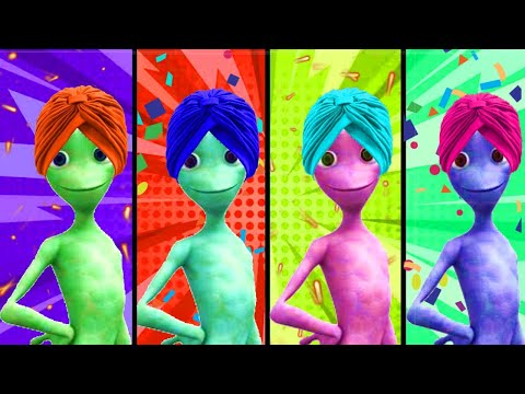 dance challenge dame tu cosita vs spiderman vs hulk vs me kemaste Alien Green dance challenge