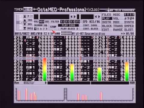 #58 SPACEMIX . Amiga 1200 HD module.Octamed V3.0