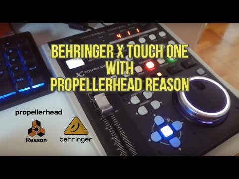Behringer X Touch One with Propellerhead Reason (setup and how it works)