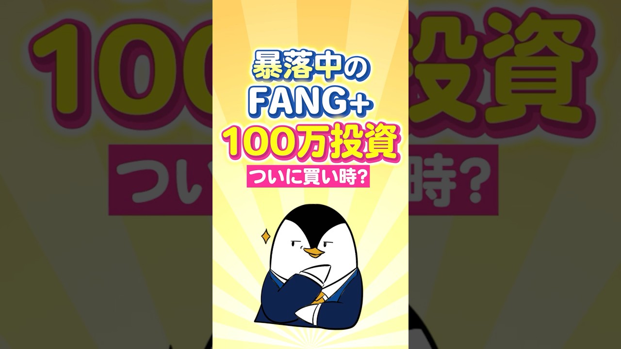 【－20％暴落】FANG+に100万投資！ついに買い時か？