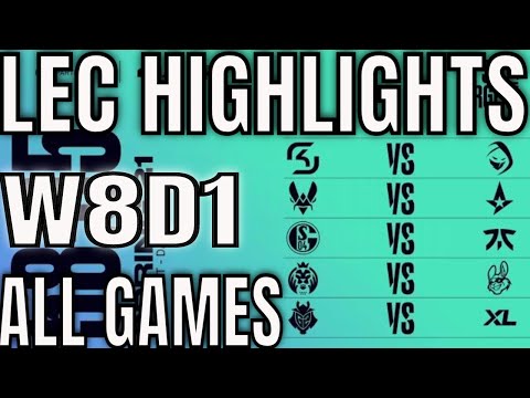LEC Highlights ALL GAMES W8D1