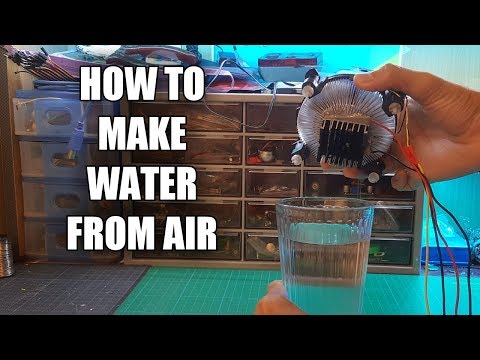 How to make water from air