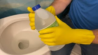 How To Get Rid of BLACK MOLD in a Toilet Bowl with Cleaning Vinegar