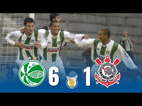 BAILE HISTÓRICO! Juventude 6 x 1 Corinthians • Gols e Melhores Momentos • Brasileirão 2003