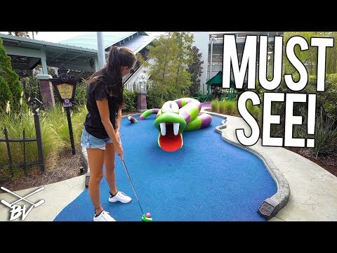 CRAZY ONE OF A KIND MINI GOLF COURSE AT UNIVERSAL STUDIOS!