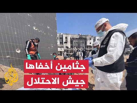 نشرة إيجاز انتشال جثامين شهداء أخفاها الاحتلال في مقبرتين بالشفاء