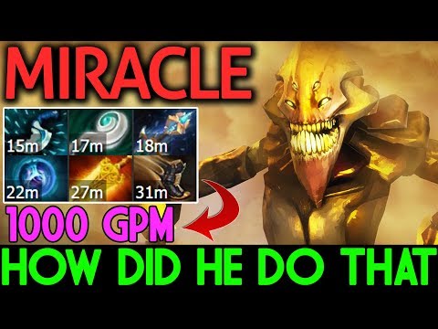 1000 GPM ! HOW DID HE DO THAT | SoloMid Sand King by Miracle- Dota 2 7.07