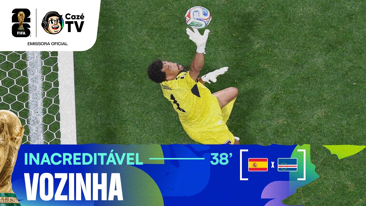 INACREDITÁVEL! ESPANHA EXPLODE O TRAVESSÃO, VOZINHA FAZ MILAGRE E SEGUE 0 X 0 ESPANHA X CABO VERDE!