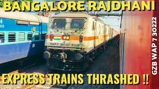 preview picture of video 'DOUBLE express CLASH and a MERCILESS Banglore Rajdhani OVERTAKE !!'
