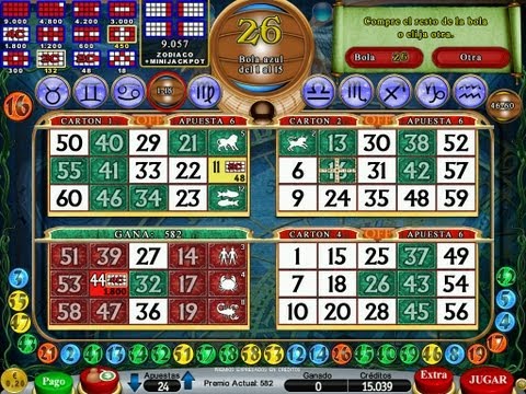 "La Vidente" Ganar Juego Video Bingo Premio BONUS HOROSCOPO DE LA VIDENTE