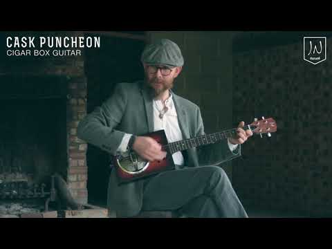 James Neligan CASK-PUNCHEON Cask Series Spruce Top 4-String Acoustic Cigar Box Resonator Guitar Bild 7