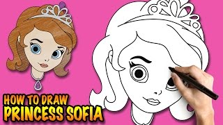 How to draw Princess Sofia - Disney - Easy step-by-step drawing tuturial