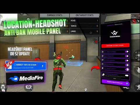Free Fire Max Panel Injector Hack ✅ Ob52 Update 🎯 Rank Working Auto Headshot Panel Injector Safe