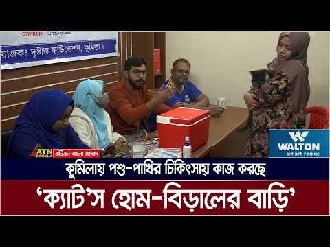 কুমিল্লায় পশু-পাখির চিকিৎসায় কাজ করছে ‘ক্যাট’স হোম-বিড়ালের বাড়ি’ | ATN Bangla News