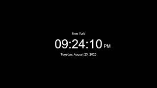 🔴 LIVE | Clock / Time in New York now / LIVE New York / what time is it now