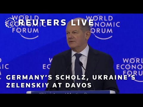 LIVE: German Chancellor Olaf Scholz and Ukrainian President Volodymyr Zelenskiy address Davos