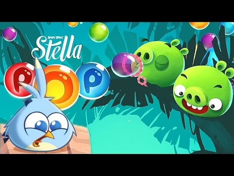 Angry Birds Stella POP! - Dahlia - Drop the Pig - Gameplay Levels 4 to 8
