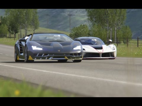 Battle Ferrari LaFerarri Speciale vs Lamborghini Centenario at Higlands Long