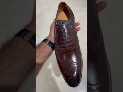 Tan formal buwch premium leather eva welted derby shoe