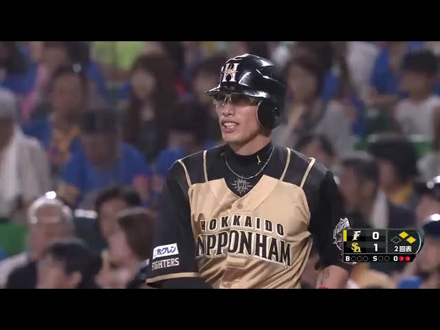 【2回表】ファイターズ・陽 ライトへのヒットでチャンスを演出!! 2016/8/7 H-F