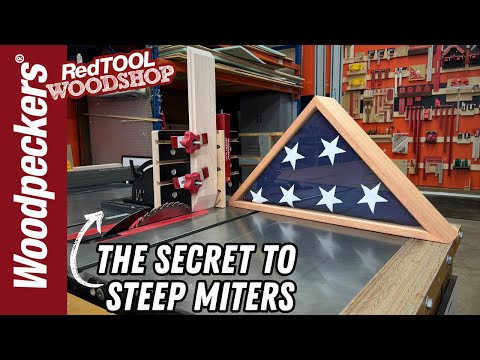 How to build a Memorial Flag Display Case with Woodpeckers Joinery Sled
