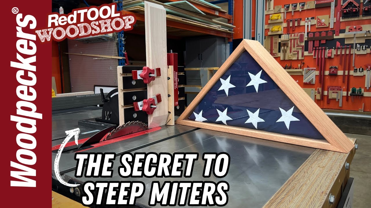 How to build a Memorial Flag Display Case with Woodpeckers Joinery Sled