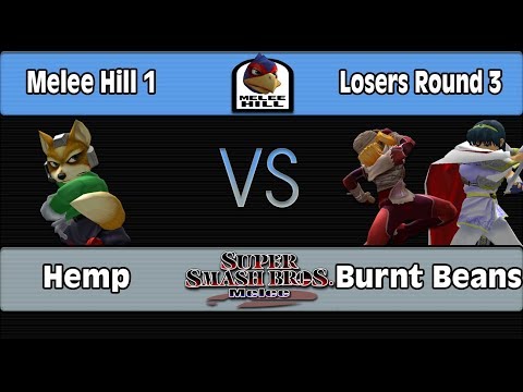 Melee Hill 1: Hemp (Fox) Vs. Burnt Beans (Sheik, Marth) - LR3