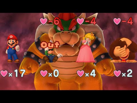 Mario Party 10 - Mario vs Luigi vs Peach vs Donkey Kong vs Bowser - Chaos Castle
