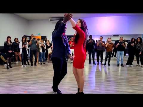 Urban Kizomba Demo - Easy Beginner Steps #urbankiz
