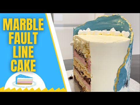 Marble Fault Line Cake
