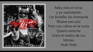 J Alvarez - Haters (Remix) ft. Bad Bunny, Almighty | El Conejo Malo (letra)