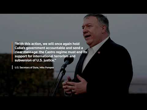 古巴重返美國支持恐怖主義國家名單 (Cuba returns to U.S. list of state sponsors of terrorism)