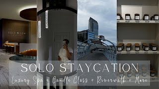 SOLO STAYCATION VLOG: Luxury Spa + Candle Reed Diffuser Class + Tampa Riverwalk + More || Tampa Vlog