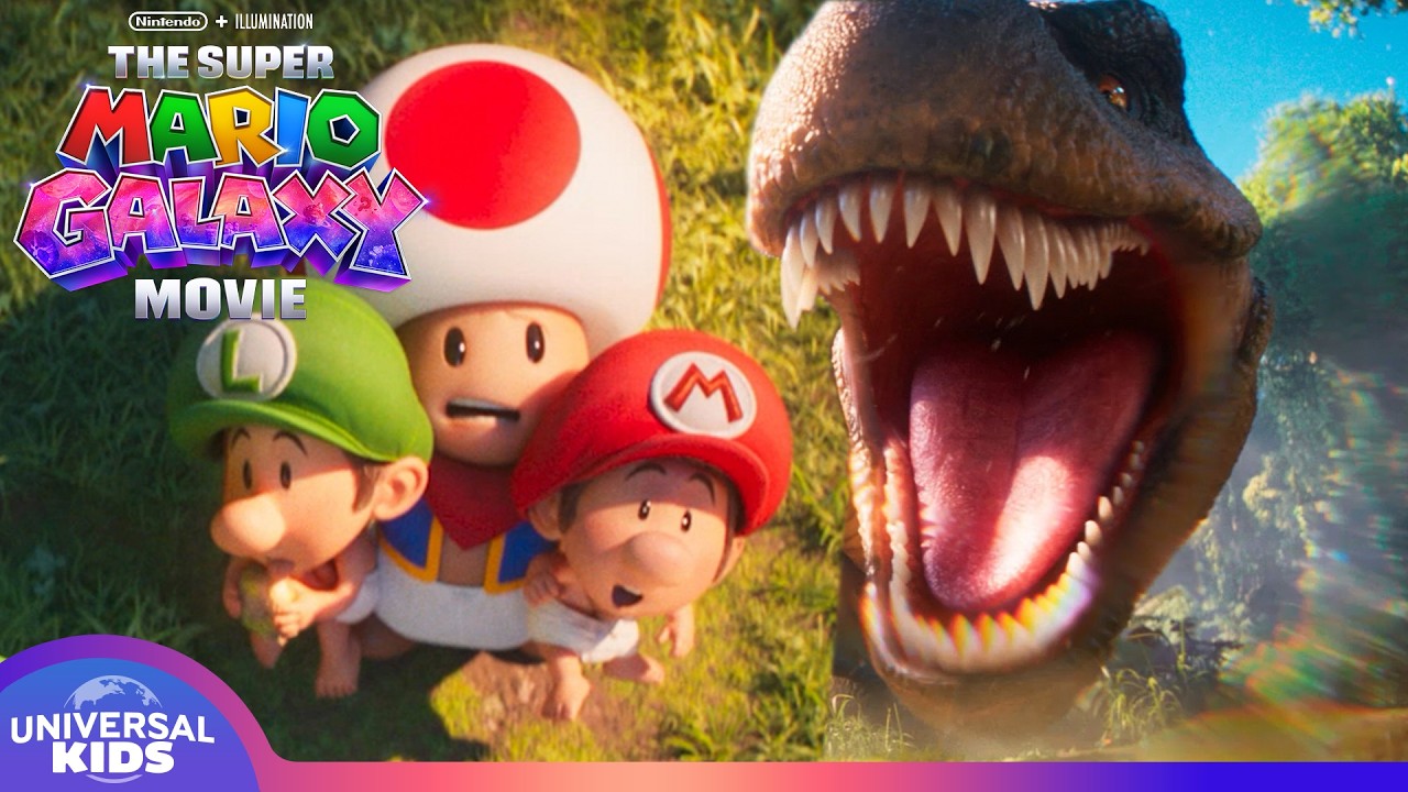 Yoshi Saves Baby Mario & Luigi from a DINOSAUR