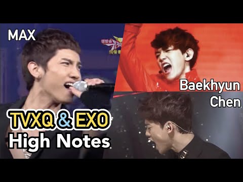 Same high notes sing by TVXQ Max, and EXO Baekhyun, Chen🔥(CUT)