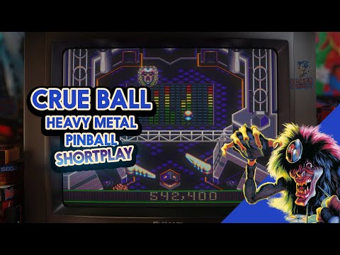 Crüe Ball - Heavy Metal Pinball | 1992 | Motley Crue Pinball Game! | Sega Genesis
