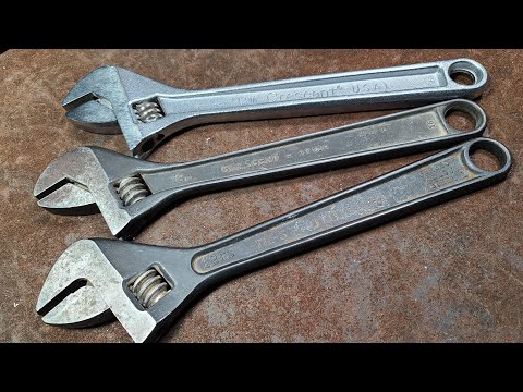 Proto USA vs. Crescent USA (Newer & Older) 12" Adjustable Wrench Comparison