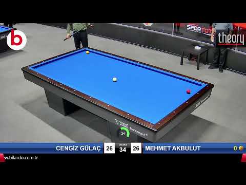 CENGİZ GÜLAÇ & MEHMET AKBULUT Bilardo Maçı - 2022 ERKEKLER 1.ETAP-5.TUR