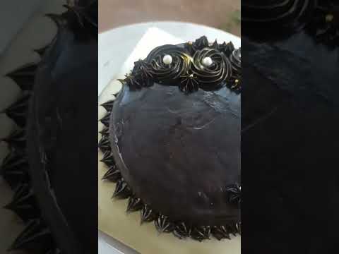 Truffle cake Design | Truffle cake decoration | truffle cake simple design | ganache cake By Rasika