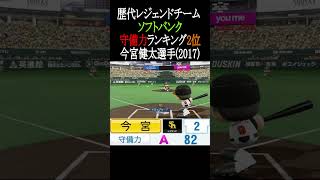 【ソフトバンク】歴代レジェンドチーム守備力TOP3【パワプロ2026】#shorts