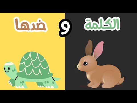 الكلمات وعكسها للأطفال | opposite words in Arabic for kids