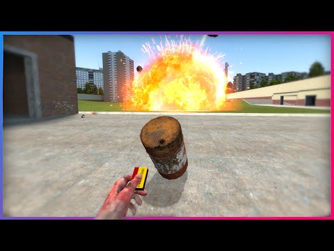 Making Explosives Bigger ( Leaking Barrels ) | Garry's Mod