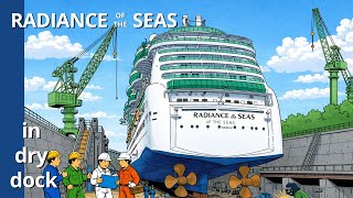 RADIANCE OF THE SEAS in Dry Dock #royalcaribbean #cruiseship #cruise #cruiselife #cruiser