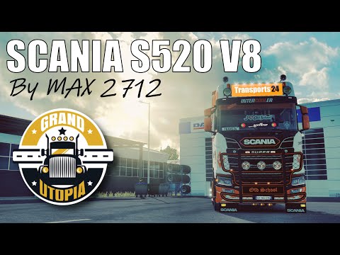 [ ETS2 1.39 ] Scania NG V8 stock sound by Max2712 + Naturalux | Grand Utopia Monteil to Beaubourg |