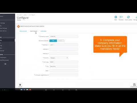 How to create your Upela account from Prestashop