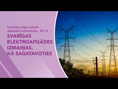 Nr. 13 “Svarīga elektroapgādes pārslēgšana: kas jāzina un kā sagatavoties?”