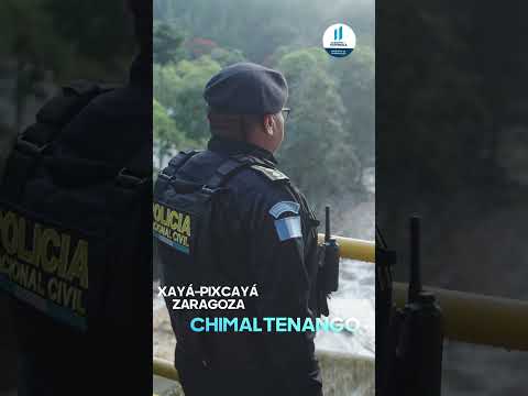 PNC restablece el orden público en presa  El Tesoro, Zaragoza Chimaltenango.