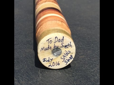 How to make a segmented walking cane