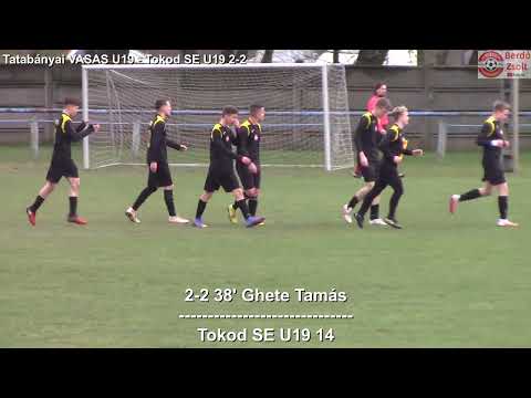 Tatabányai VASAS U19 – Tokod SE U19 3-3 (2-2) - Összefoglaló