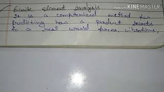 Finite element analysis in cad